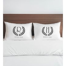 Bk Gift Kişiye Özel İsimli Pamuklu 2 Li Yastık Kılıfı Seti-2 50x70cm , Sevgiliye , Ev si, Tasarım Ev Tekstili