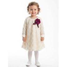 Xo Kids Kız Çocuk Elbise 3-7 Yaş 613 Ekru
