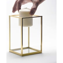 15x10x10cm Pirinç Gold Geometrik Teraryum Cam Fanus Vazo Mumluk Yapımı Dekoratif Diğer