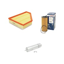 Bosch Filtre Bakım Seti Bmw 1 Serisi E81 E87 118 D Dizel 2005-2009 Hava + Yağ F. + Yakıt Filtre Bosch