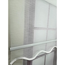 Bbb Keten Kumaş Çift Mekanizmalı Tül Stor Perde Ekru Renk Tsk3002