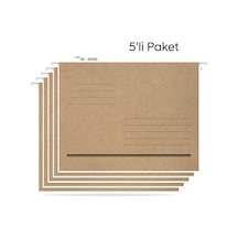 Tuna Askılı Dosya Metal Çubuklu Telli Tek Sayfa Asd2001 5 Li Paket
