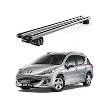 Pençe Peugeot 207 Sw 2007-2013 Uyumlu Gri Ara Atkı Port Bagaj Tavan Barı