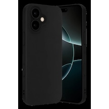 Apple iPhone Uyumlu 17 Nano İçi Kadife Silikon - Siyah Bz8683140885083