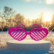 Christmas Party Glasses Kalpli Pembe Parti Gözlüğü Pembe Panjur Gözlük Pembe Yılbaşı Parti Gözlüğü