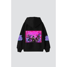 Tarzsokak Jinx Arcane Baskılı Oversize Unisex Siyah