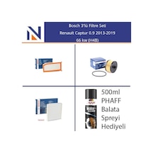Renault Captur 0.9 2013-2019 Bosch 3'lü Filtre Seti
