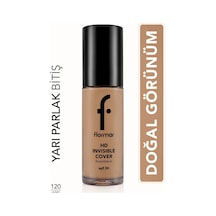 Flormar Invisible Cover Hd Fondöten 120 Honey 30 ML