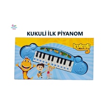 Kukuli İlk Elektronik Piyanom Mavi Oyuncak Piyano Kukuli Şarkılı Kutulu