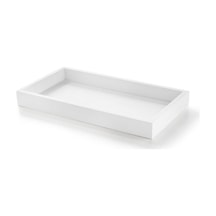Bemood White Tepsi, Tezgah Üstü, 27.5xh3x15cm - Beyaz