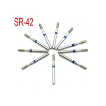 10 Adet/kutu Diş Yüksek Hızlı Bur Matkap Elmas Parlatma Diş Parlatıcı Dentla Laboratuvarı İçin Sr-42