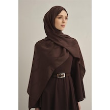 Armine Lyocell Naia Zikzak Desen Şal 1- 16 KAhverengi