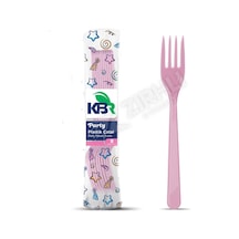 Kbr Party Plastik Çatal Pembe 8'li Çok Renkli