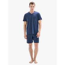 Erkek Pijama Takımı 40880 - Lacivert Lacivert Erkek Pijama Takımı 40880 - Lacivert Lacivert