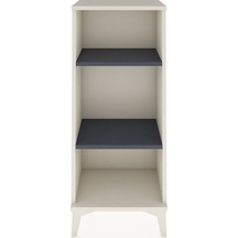 Arges Komodin 2 Raflı 44x30x106 Aytaşı-antrasit Aytaşı