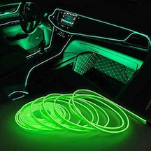 2 Metre 12V Yeşil İp Neon İp Led Araç İçi Neon Led