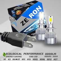 Peugeot 206 1996-2011 Kısa Far Uyumlu Şimşek Etkilii Led Xenon Performance Series H7