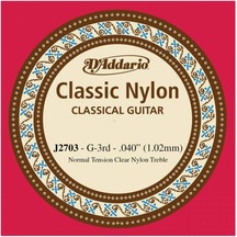 D'addario J2703 Tek Klasik Gitar Teli G