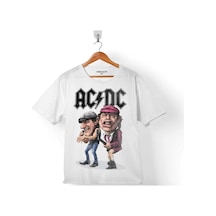 Ac Dc Band Cartoon Alternatif Doğru Akım Çocuk Tişört 001