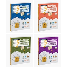 Çanta 2025 5. Sınıf Matematik + Türkçe + Fen + Sosyal Etkinlikli Kazanım Soru Seti 4 Kitap