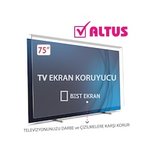 Altus Uyumlu 75" İnç 190 Ekran Kırılmaz Tv Ekran Koruyucu