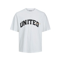 Jack & Jones Jorbrınk Studio Erkek Bisiklet Yaka Turuncu T-shirt 12227718 Beyaz