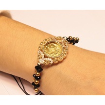 Yarım Reşat Baskı Altınlı Bileklik Rb18 Sarı Sarı Altın