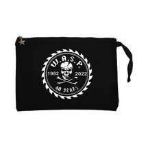 WASP 40 Years Siyah Clutch Astarlı Cüzdan / El Çantası Siyah