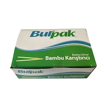Burpak Tahta Ahşap Bambu Çay Kahve Karıştırıcı Çubuk Kaşık - 11 Cm. - 400 Adetlik Paket