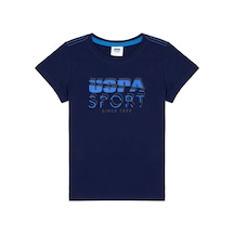 U.S. Polo Assn. Erkek Çocuk Baskılı T-shirt Lacivert