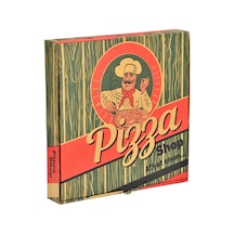 Miyo Ambalaj Pizza Kutusu  Oluklu Karton Baskıl 36 CM 100'lü 36 x 36 x 4 CM