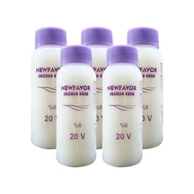 5 Adet Oksidan Krem Saç Boya Sıvısı 6'lık 20 Volüme 60 Ml