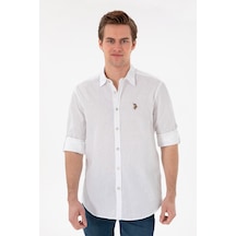 U.S. Polo Assn. Us. Polo Assn. Erkek Gömlek 50297868-vr013 Beyaz