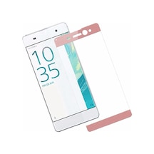 Bufalo Sony Xperia XA Ultra - Kavisli 3D Cam Ekran Koruyucu Rose Gold