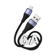 Ferro Reshurk Re-061 Usb-c & Micro Metal Uclu 1000cm 6a Hasır Data - Şarj Kablosu