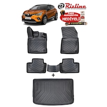 Renault Captur 2019-2026 Havuzlu Paspas Ve Üst Kademe Bagaj Havuzu Seti