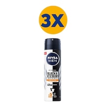 Nivea Men Black & Whıte Invisible Güçlü Etki Sprey Deodorant 3 x 150 ML