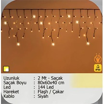Elektrikhouse Led Peri Işığı 144 Led - 2 Mt - Saçak 80x60x40 Cm Çok Renkli