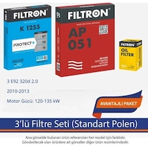 Netpar Bmw 3 E92 320d 2.0 2010-2013 Filtron 3'lü Filtre Seti