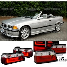Bmw E36 1992-1998 Cabrio Kırmızı Beyaz Ledli Bar Arka Stop