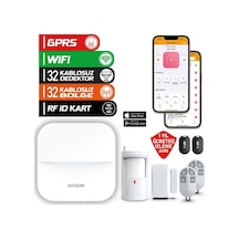 Opax-w20-beyaz+bgr-09 Gprs I Wifi & Bgr-09 Kablosuz Sirenli Alarm