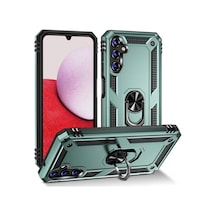 Samsung Samsung Uyumlu Galaxy A04s Kılıf Sofya Yüzüklü Silikon Kapak - Yeşil