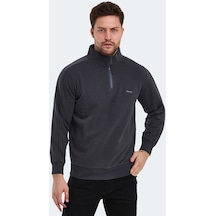 Slazenger SAMMY Erkek Sweatshirt Koyu Gri