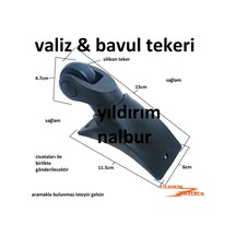 Bavul Tekeri Sağ Sol Çift Gönderilecek Bavul Tekeri Dik Teker