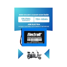 Jgr Electra Uyumlu Batarya Standart Kapasite Lifepo4 72v 60ah Elektrikli Motorsiklet Bataryası