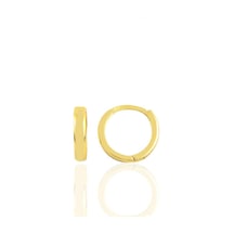 Söğütlü Silver Gümüş Altın Yaldızlı 9 Mm Halka Küpe Tragus Piercing Helix Kıkırd