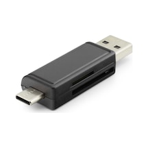 Card Reader Usb + Type-c Mıcro Sd Siyah Hdx7026