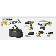Rtrmax Rtxset 41 Xlion 2 Li Set Şarjlı Vidalama Şarjlı Taşlama
