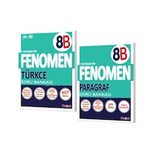Fenomen Yayıncılık 8. Sınıf Türkçe B Soru Bankası + Paragraf B Soru Bankası 2 Kitap