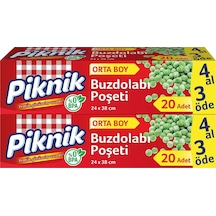 Piknik Buzdolabı Poşeti Orta Boy 20’li